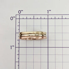 Load image into Gallery viewer, Stacking Rings Hammered Texture