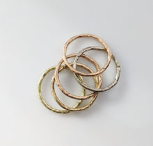 Load image into Gallery viewer, Stacking Rings Organic Texture