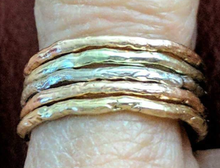 Load image into Gallery viewer, Stacking Rings Organic Texture