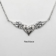 Load image into Gallery viewer, Angel Wings Reversible Pendant or Necklace