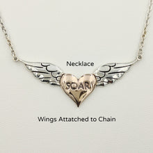 Load image into Gallery viewer, Angel Wings Reversible Pendant or Necklace