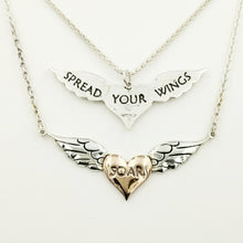Load image into Gallery viewer, Angel Wings Reversible Pendant or Necklace