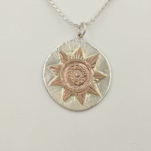 Load image into Gallery viewer, Celestial Zia Sun and Moon Reversible Pendant