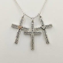 Load image into Gallery viewer, Inspirational Reversible Cross Pendant