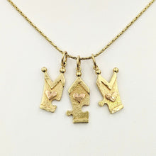 Load image into Gallery viewer, Crown 3 Piece Puzzle Set with Hearts or Faceted Gemstones