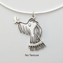 Load image into Gallery viewer, Rocky Doodle Silhouette Dog Pendant with or without Pearl Accent