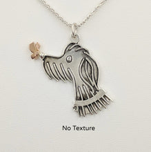 Load image into Gallery viewer, Rocky Doodle Silhouette Dog Pendant with or without Pearl Accent