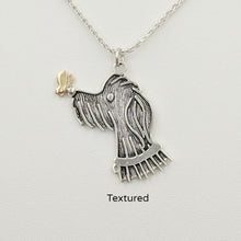 Load image into Gallery viewer, Rocky Doodle Silhouette Dog Pendant with or without Pearl Accent