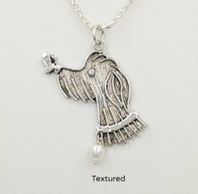 Load image into Gallery viewer, Rocky Doodle Silhouette Dog Pendant with or without Pearl Accent