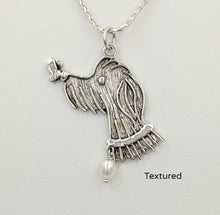 Load image into Gallery viewer, Rocky Doodle Silhouette Dog Pendant with or without Pearl Accent