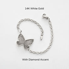 Load image into Gallery viewer, Butterfly Fingerprint  ID Bracelet - Custom Order