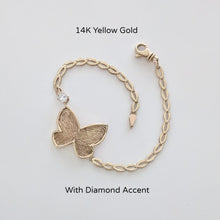 Load image into Gallery viewer, Butterfly Fingerprint  ID Bracelet - Custom Order