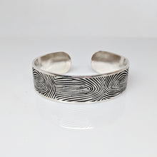 Load image into Gallery viewer, Extra Wide Fingerprint Cuff Bracelet - Custom Order