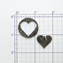 Load image into Gallery viewer, Heart Coin Fingerprint 2 Piece Puzzle Set - Custom Order