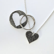 Load image into Gallery viewer, Heart Coin Fingerprint 2 Piece Puzzle Set - Custom Order