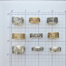 Load image into Gallery viewer, Fingerprint Wedding Ring- Custom Order