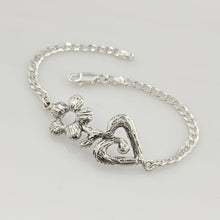 Load image into Gallery viewer, Begin Again Flower ID Bracelet - Sterling Silver - Medium