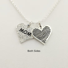 Load image into Gallery viewer, Fingerprint Heart Charm - Custom Order