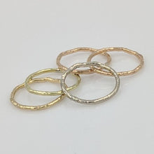 Load image into Gallery viewer, Stacking Rings Organic Texture
