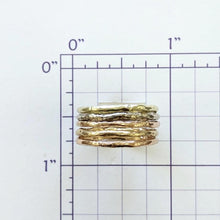 Load image into Gallery viewer, Stacking Rings Organic Texture