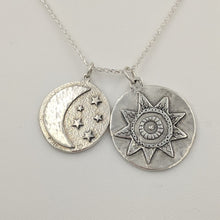 Load image into Gallery viewer, Celestial Zia Sun and Moon Reversible Pendant