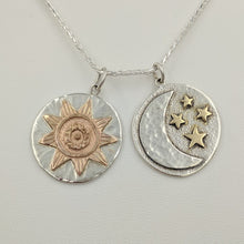Load image into Gallery viewer, Celestial Zia Sun and Moon Reversible Pendant