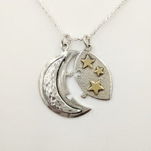 Load image into Gallery viewer, Celestial Moon And Stars 2 piece Puzzle Set