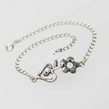 Load image into Gallery viewer, Begin Again Flower ID Bracelet - Sterling Silver Small