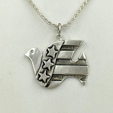 Load image into Gallery viewer, American Peace Dove Pendant or Pin