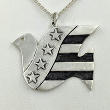 Load image into Gallery viewer, American Peace Dove Pendant or Pin