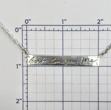 Load image into Gallery viewer, Custom Love Note Bar Necklace