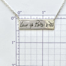 Load image into Gallery viewer, Custom Love Note Bar Necklace