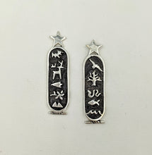 Load image into Gallery viewer, Texas Wildlife Cartouche Earrings
