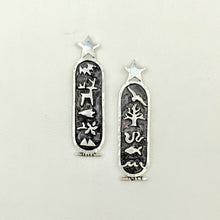 Load image into Gallery viewer, Texas Wildlife Cartouche Earrings