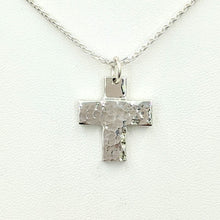 Load image into Gallery viewer, Cross - Heavy "T" Pendant - Sterling Silver with Symbolic Icons