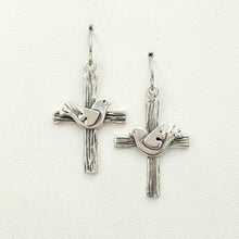 Load image into Gallery viewer, Cross Earrings with Symbolic Icons