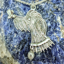 Load image into Gallery viewer, Rocky Doodle Silhouette Dog Pendant with or without Pearl Accent