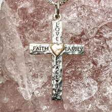 Load image into Gallery viewer, Inspirational Reversible Cross Pendant