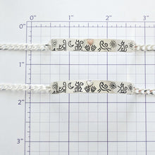 Load image into Gallery viewer, Kitty Cat Icon ID Bracelet with Heart