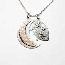 Load image into Gallery viewer, Celestial Moon And Stars 2 piece Puzzle Set