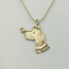 Load image into Gallery viewer, Rocky Doodle Silhouette Dog Pendant with or without Pearl Accent