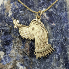 Load image into Gallery viewer, Rocky Doodle Silhouette Dog Pendant with or without Pearl Accent