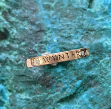 Load image into Gallery viewer, Custom Name Rings - with or without Diamond Accents - 3mm