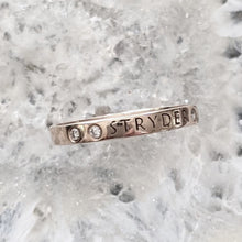 Load image into Gallery viewer, Custom Name Rings - with or without Diamond Accents - 3mm