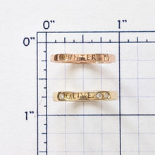 Load image into Gallery viewer, Custom Name Rings - with or without Diamond Accents - 3mm