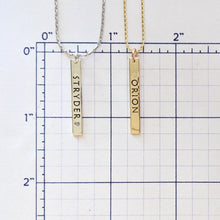 Load image into Gallery viewer, Custom Vertical Bar Pendants