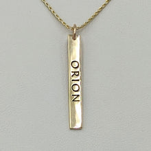 Load image into Gallery viewer, Custom Vertical Bar Pendants