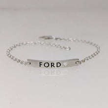 Load image into Gallery viewer, Custom Mini ID Bar Bracelets