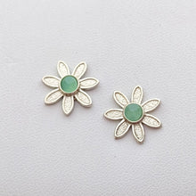 Load image into Gallery viewer, Flower Power Earrings with Colored Gemstones - Custom