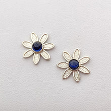 Load image into Gallery viewer, Flower Power Earrings with Colored Gemstones - Custom
